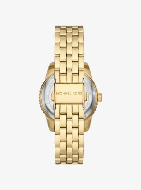 undefined Mini Bryant Pavé Logo Gold-Tone Watch 3