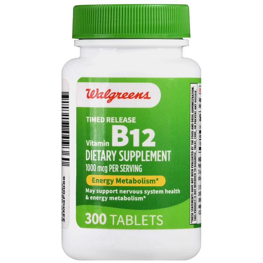 Walgreens Timed Release Vitamin B12 1000 mcg Tablets (300 days) 2