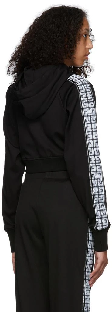 Givenchy Black Chito Edition 4G Tag Cropped Zip Hoodie 3