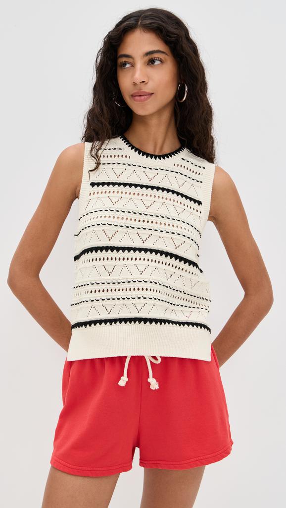 Varley Athena Pointelle Knit Vest