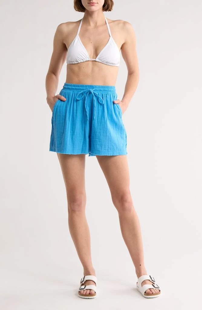 Raw Hem Cotton Cover-Up Shorts – On Sale Now with Up to 78% Off