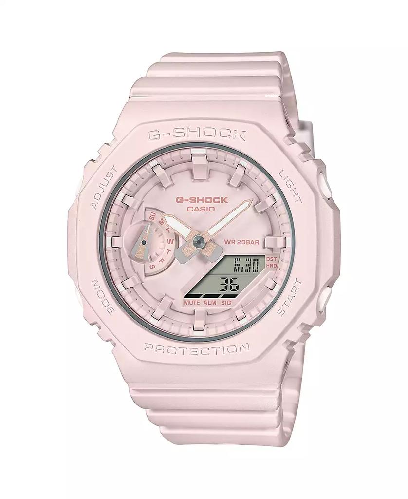 G-Shock Women's Digital Quartz Monotone Pink Resin Analog Watch 42.9mm, GMAS2100BA4A
