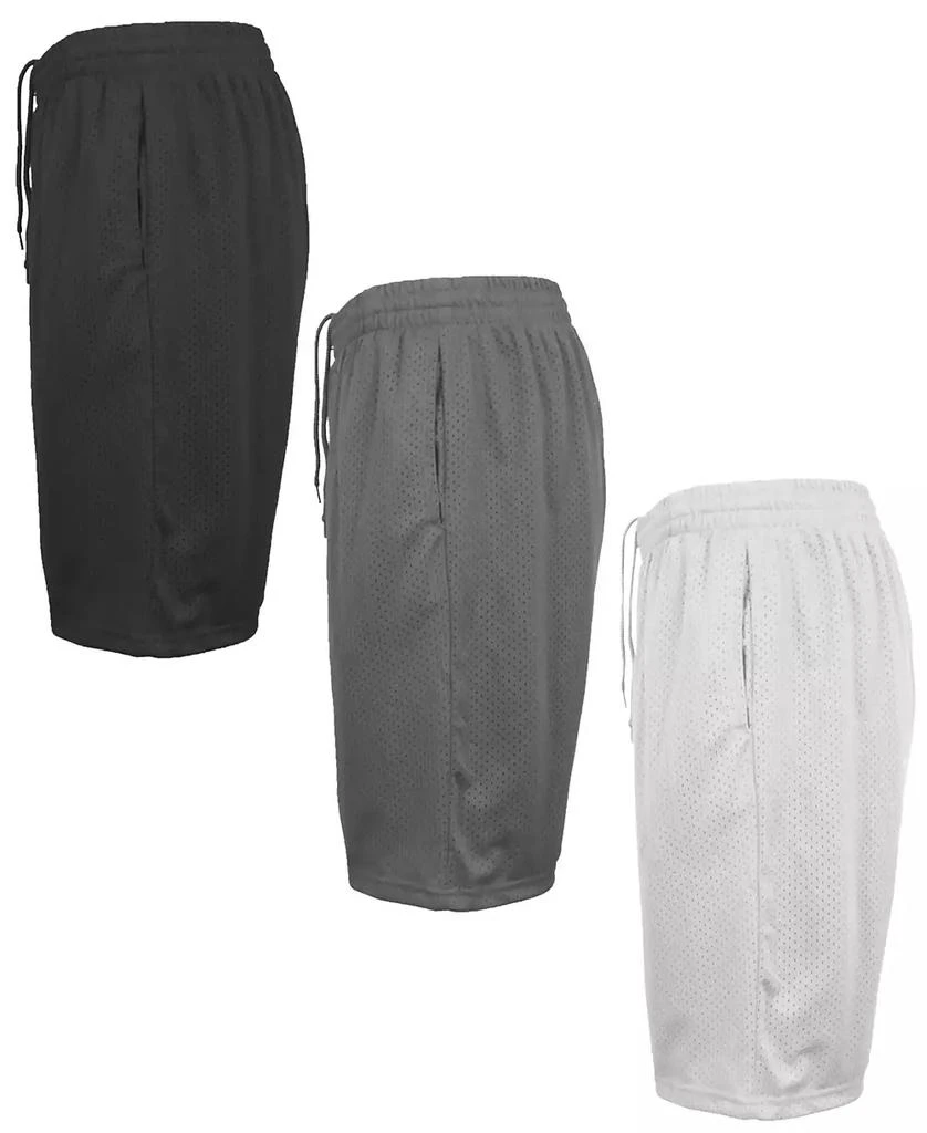 Galaxy By Harvic Men's 3-Pack Jump Start Lightweight Breathable Moisture Wicking Mesh Shorts 2