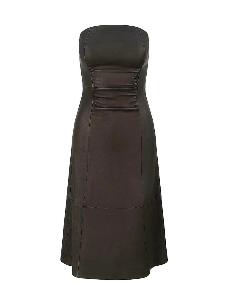 Staud Bowery Leather Strapless Midi-Dress - Dresses & Skirts - Free  Shipping - BeyondStyle