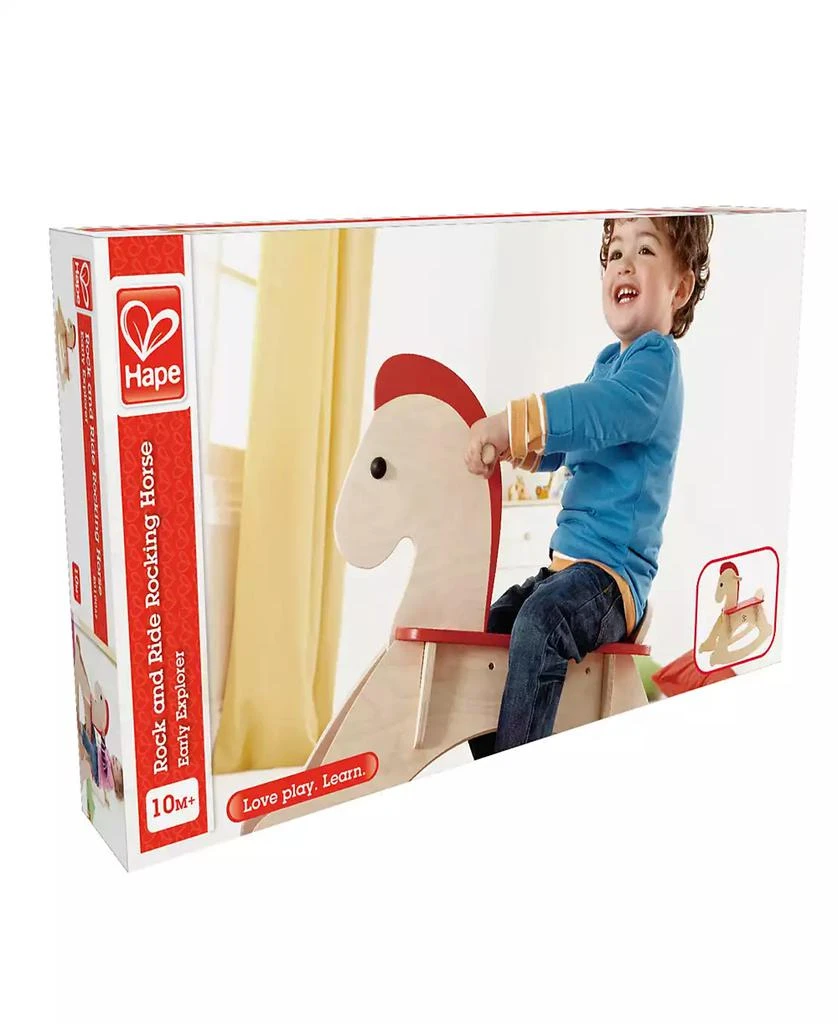 Hape Rock Ride- Beige Wooden Rocking Horse 3