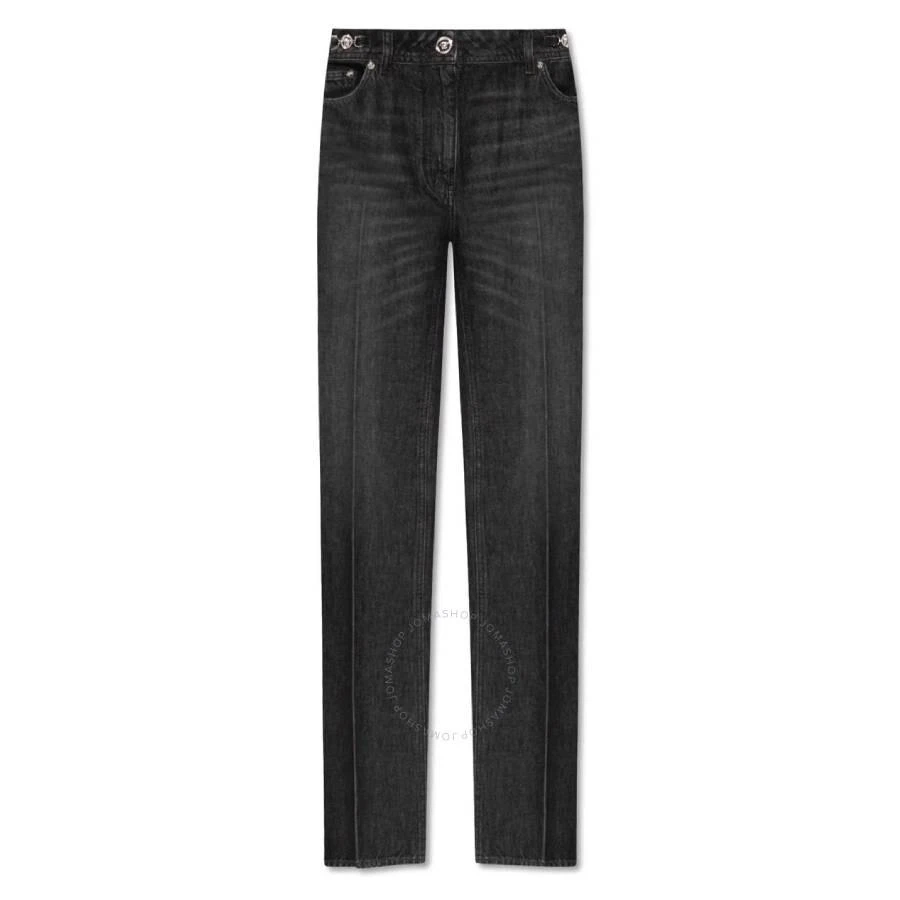 Versace Mid-Rise Medusa Straight-Leg Jeans
