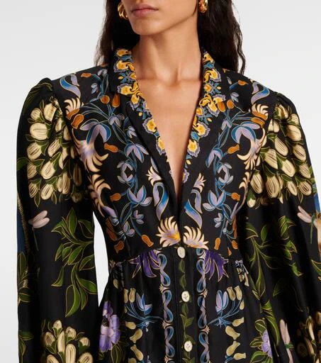 Farm Rio Winter Garden floral minidress 4