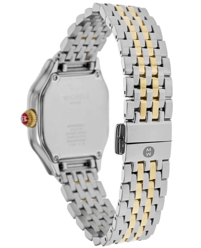 Michele Michele Meggie Diamond Quartz Blue Mother of Pearl Dial 18K Gold Plated Two-Tone Steel Women's Watch MWW33B000015 4