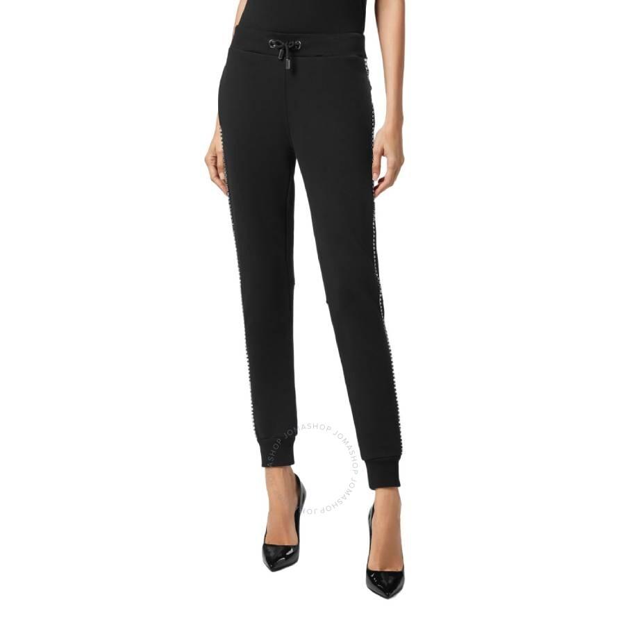 Philipp Plein Crystal Jogging Trousers In Black