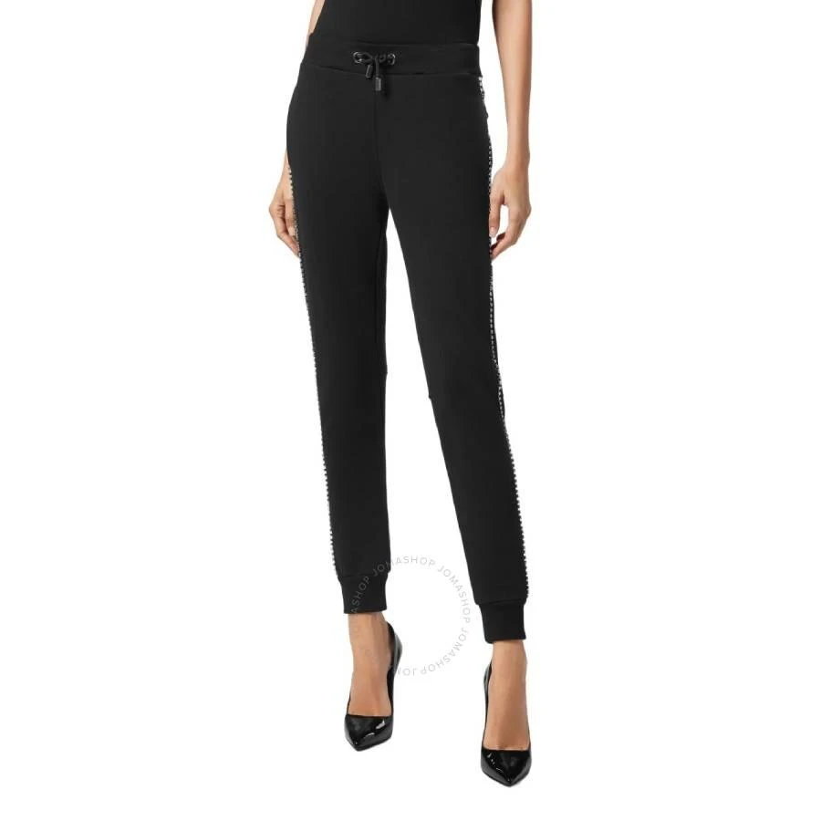 Philipp Plein Crystal Jogging Trousers In Black 1