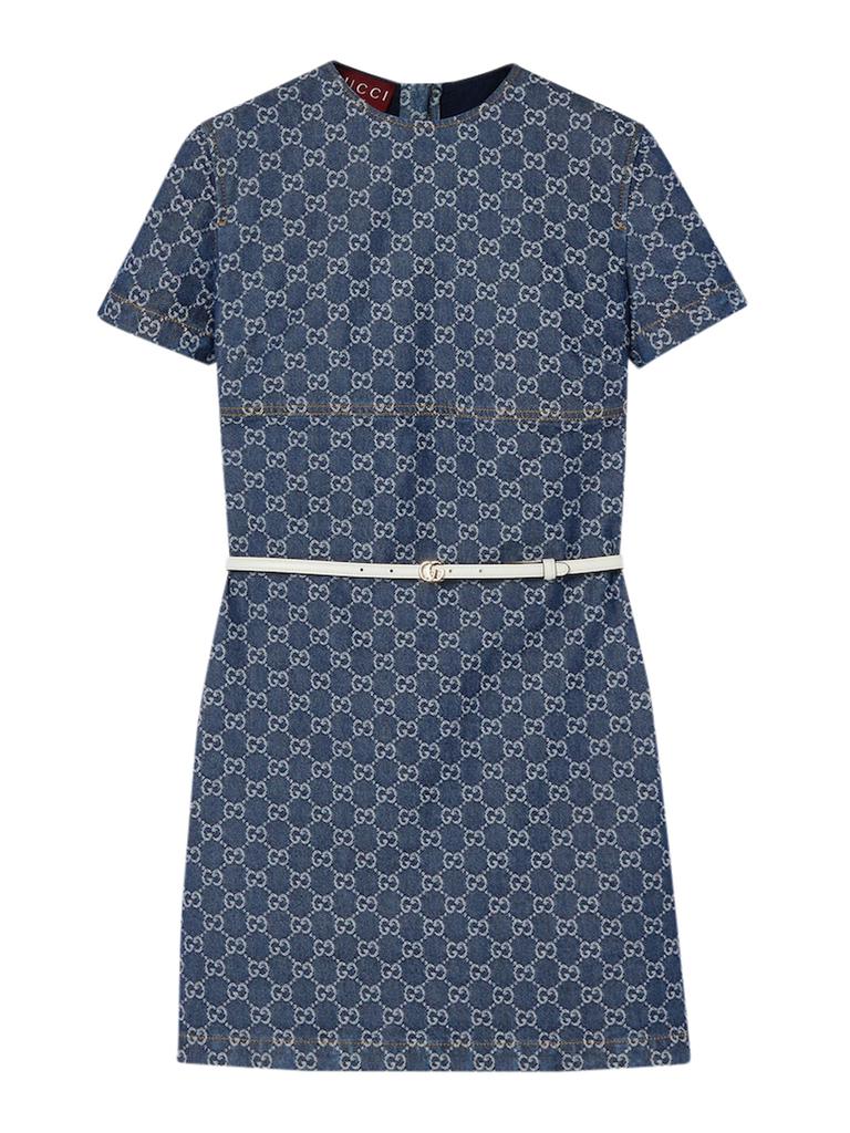 Gucci GG JACQUARD DENIM DRESS