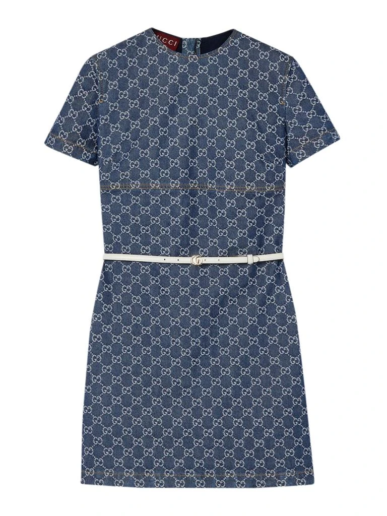 Gucci GG JACQUARD DENIM DRESS 1