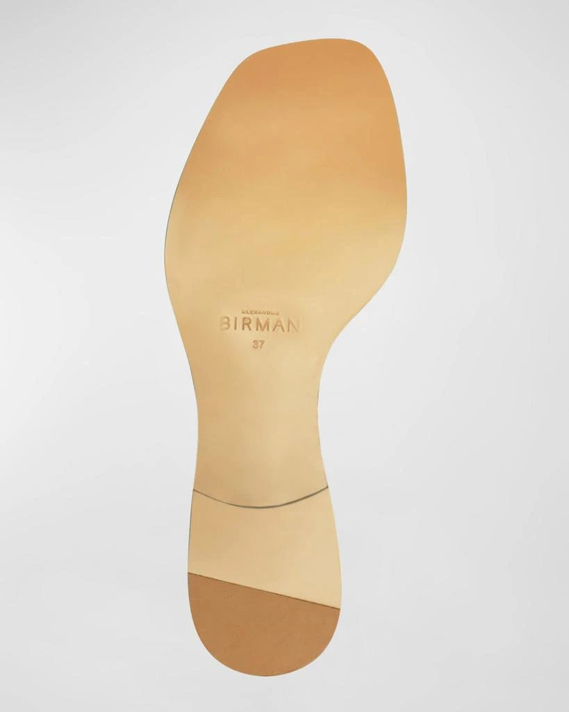 Alexandre Birman Maxi Clarita Leather Knot Flat Sandals 7