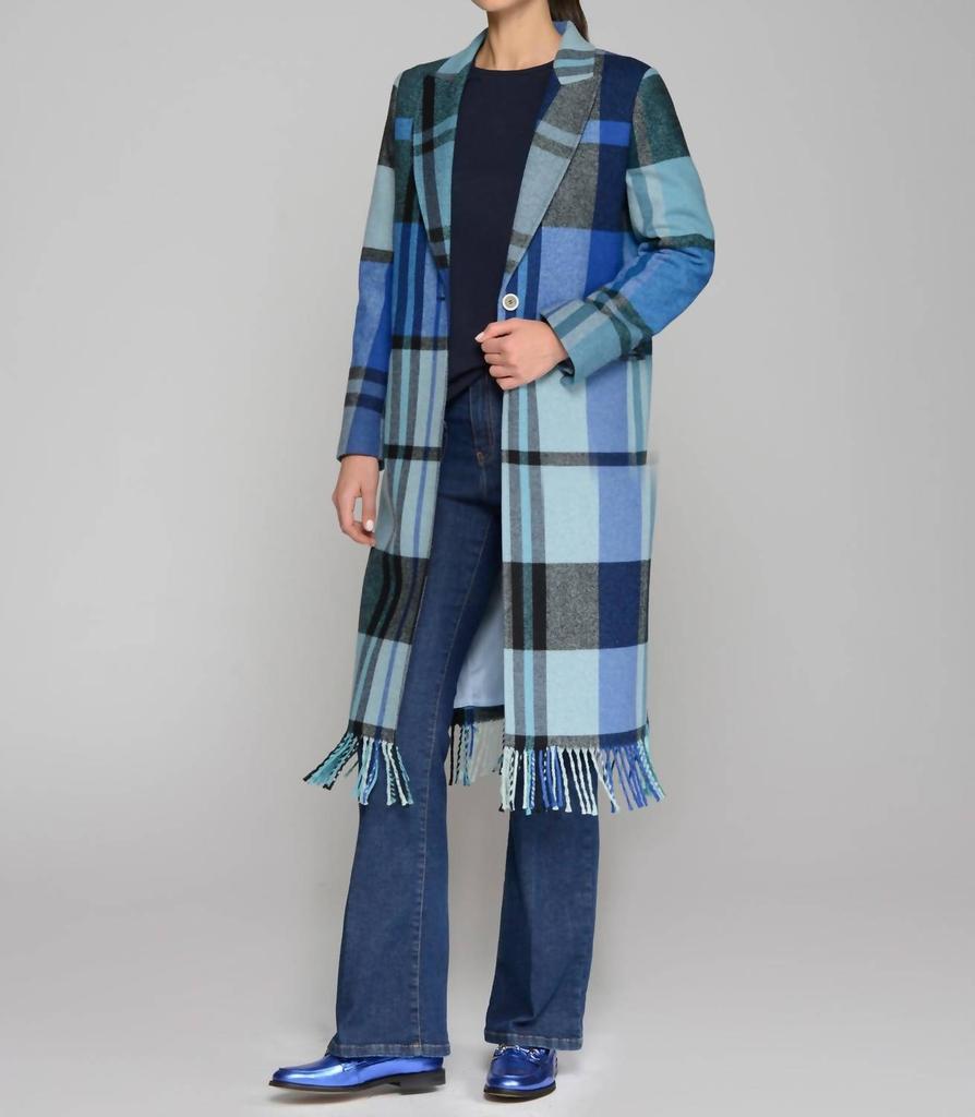 VILAGALLO Vilagallo - Katherin Plaid Blanket Coat