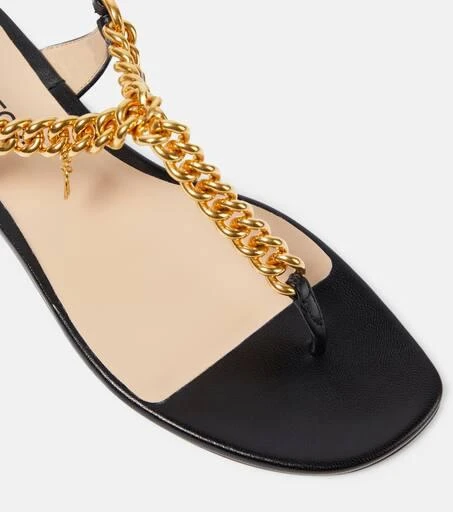 Tom Ford Zenith embellished leather thong sandals 6