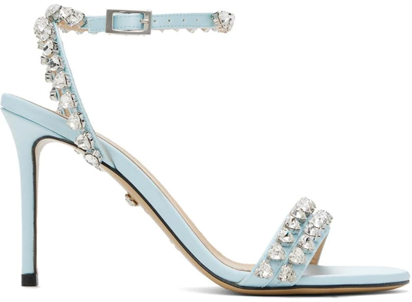 Mach & Mach Blue Audrey 95 Heeled Sandals 1