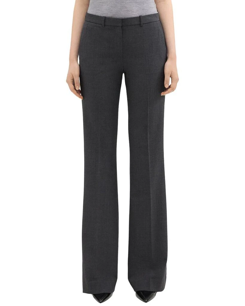 Theory Demitria Traceable Wool-Blend Pant