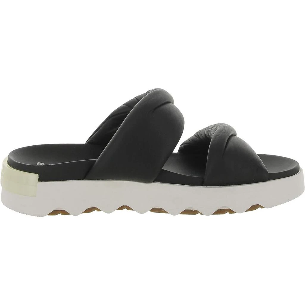 SOREL Vibe Twist Womens Leather Slip On Slide Sandals 1