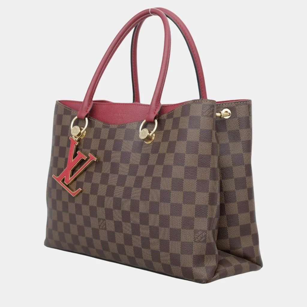 Louis Vuitton Louis Vuitton Red/Brown Canvas Damier Ebene LV Riverside Bag 2