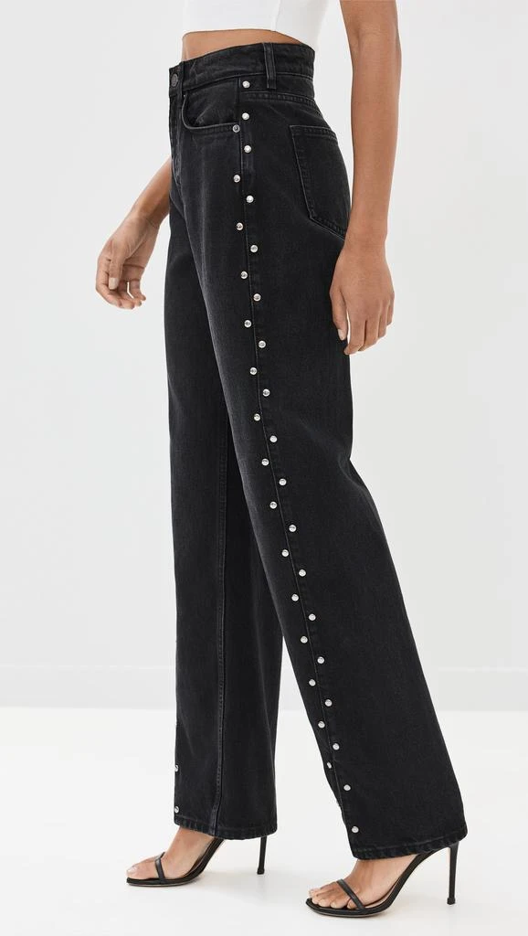 Reformation Cary High Rise Slouchy Straight Leg Jeans 4