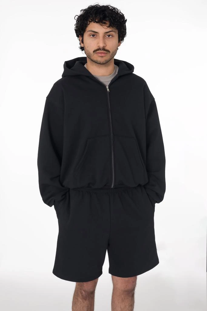 Los Angeles Apparel MWF10 - 10 oz. Mid-weight Poly Cotton Fleece Waist Length Zip-Up Hoodie 4