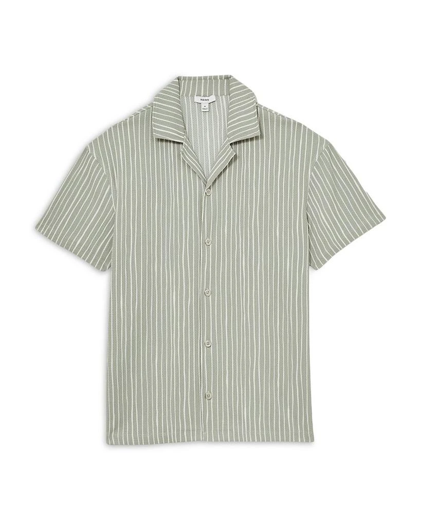 REISS Textured Printed Camp Shirt 6
