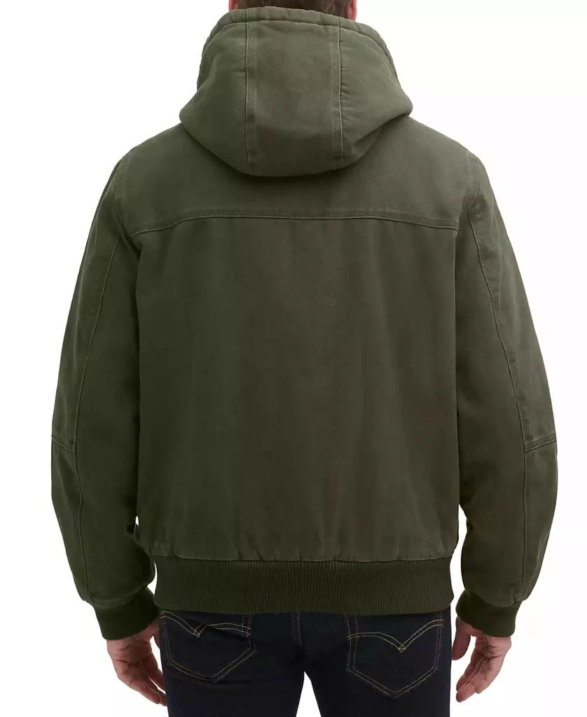 BASS OUTDOOR Men's Hooded Zip-Front Fleece-Lined Bomber Jacket 2