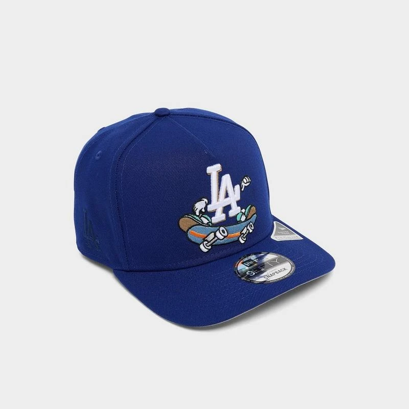 New Era New Era Los Angeles Dodgers MLB 9FIFTY A-Frame Cartoon Snapback Hat 1