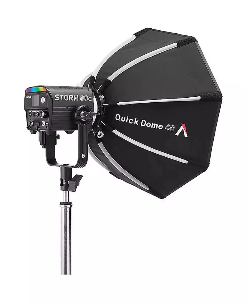 Aputure Quick Dome 40 40cm Circular Mini ProLock Bowens Mount Softbox for STORM 80c LED Light 5