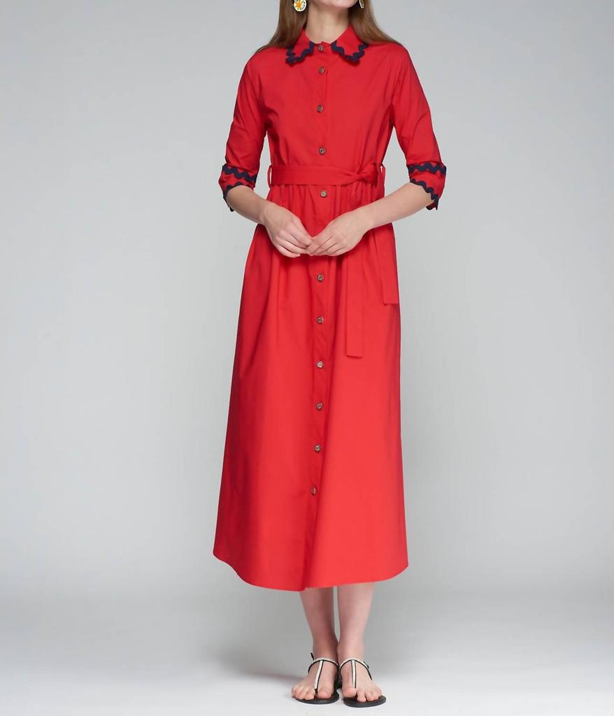 VILAGALLO Vilagallo - Natalia Rojo Popelin Dress