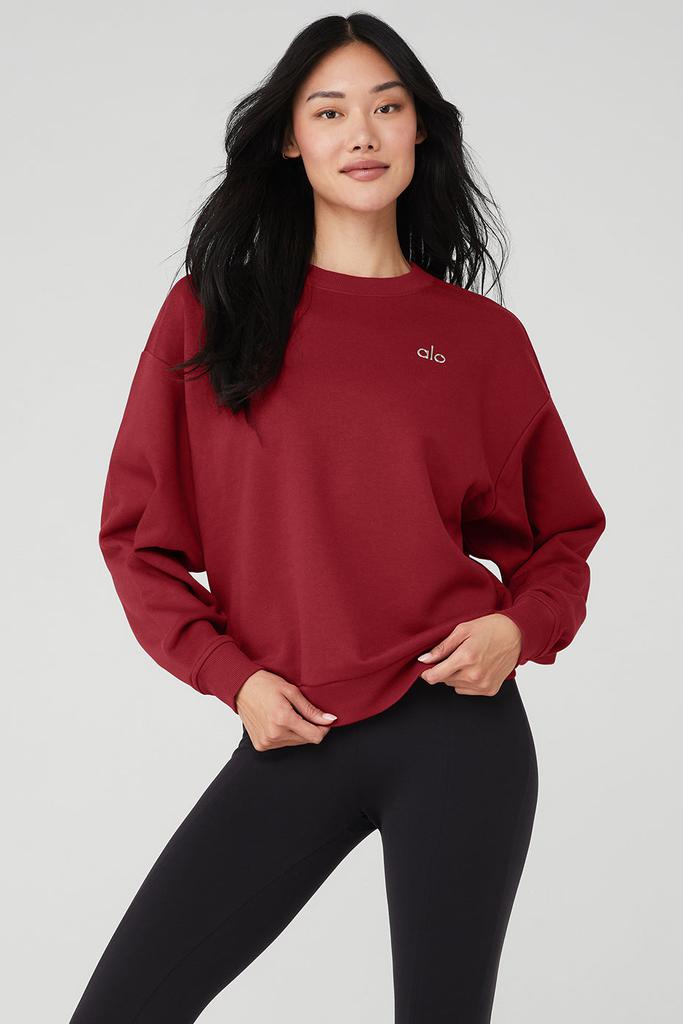 Shop Accolade Crew Neck Pullover - Victory Red on Sale at