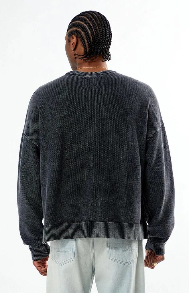 PacSun Black Textured Crew Neck Sweater 4