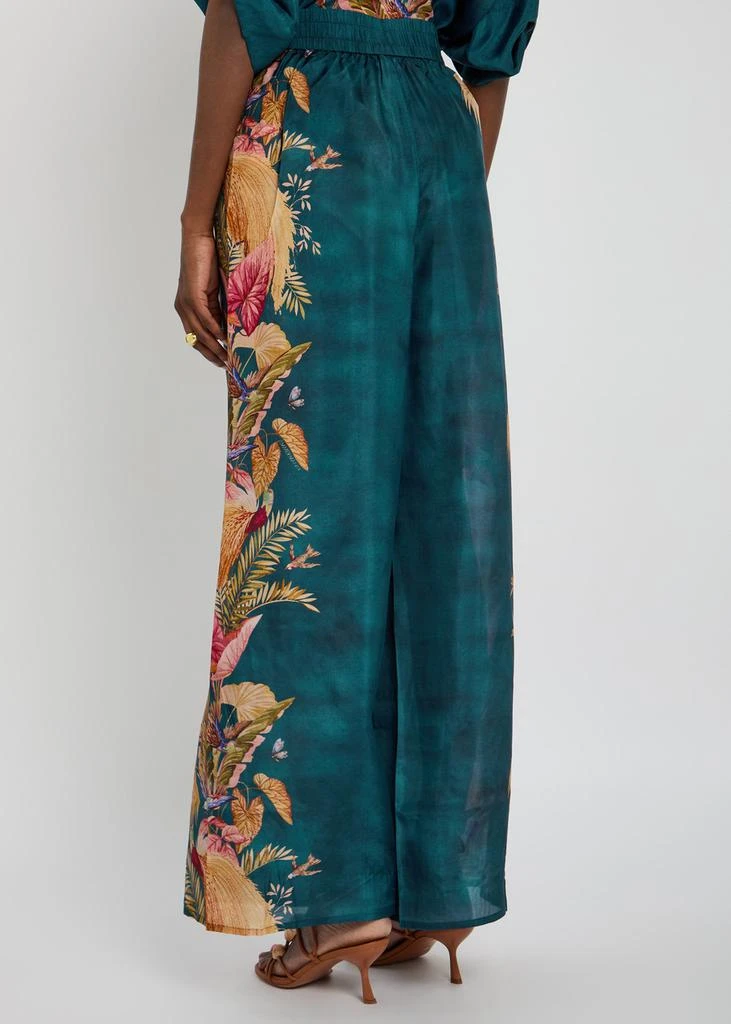 Zimmermann Ascension Relaxed printed silk trousers 3