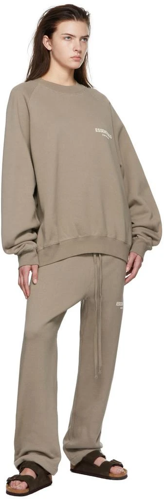 Essentials Taupe Cotton Sweatshirt 4