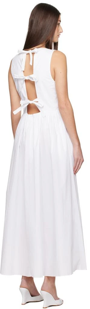Matteau White Tie Back Midi Dress 3