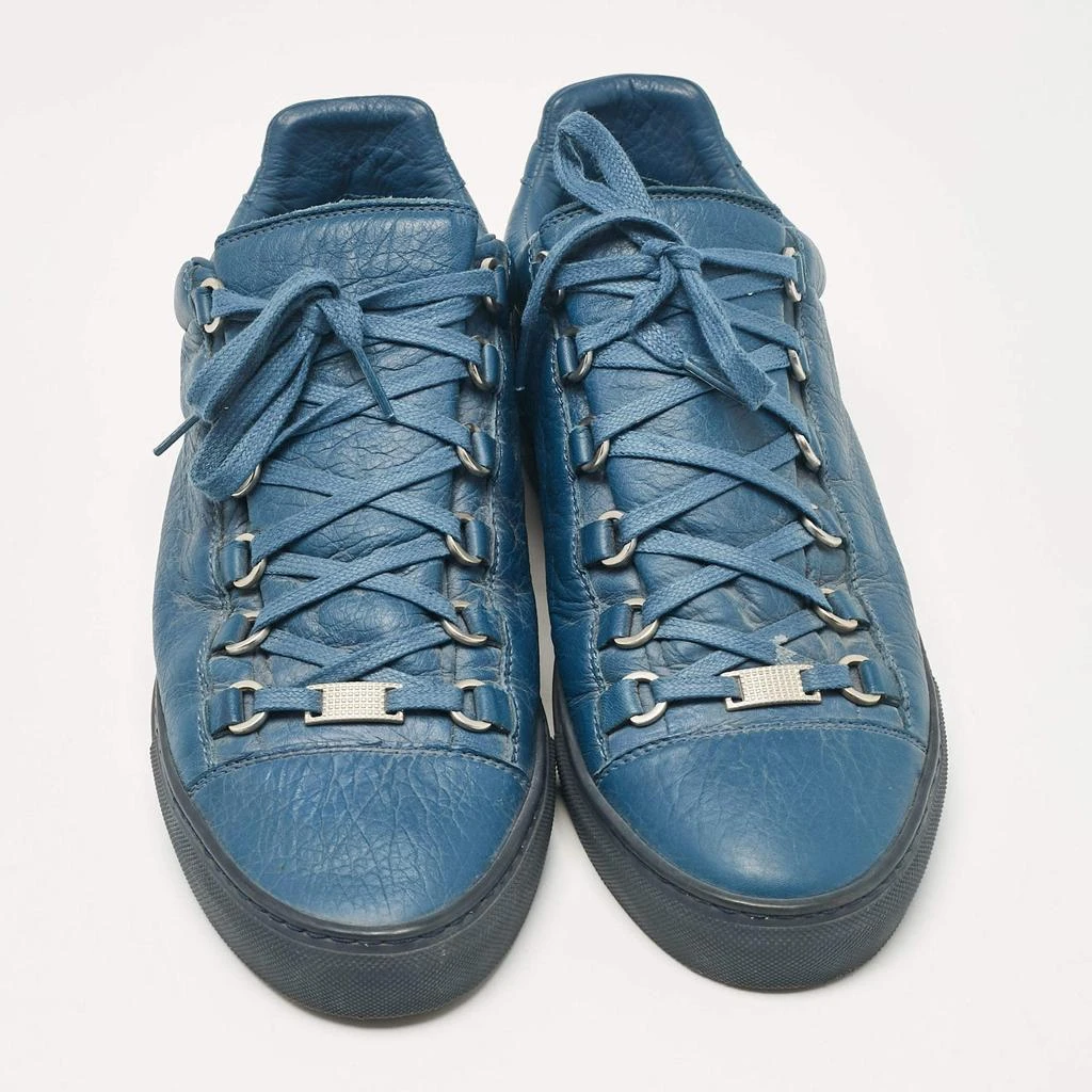 Balenciaga Balenciaga Blue Leather Arena Lace Up Sneakers Size 41 3