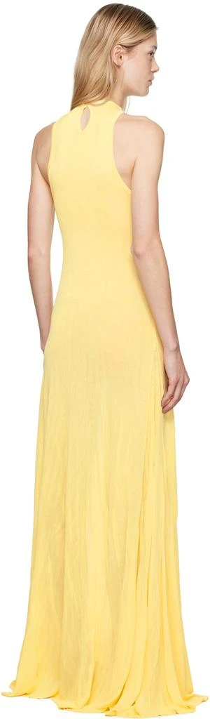 Jacquemus Yellow 'La robe maille Sculta' Maxi Dress 3