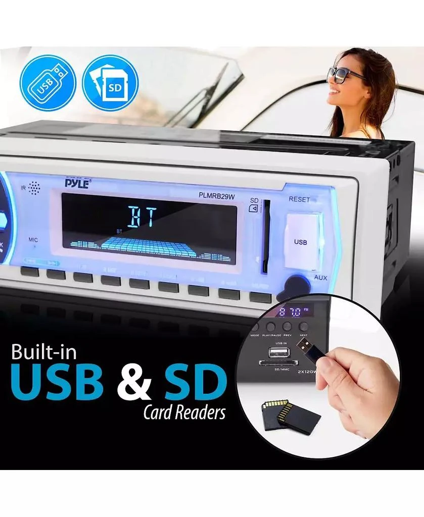 Pyle Marine Bluetooth MP3 Radio Receiver 5