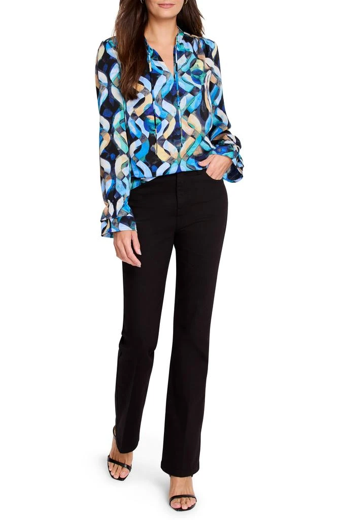 NIC+ZOE Wave Links Tie Neck Top 4