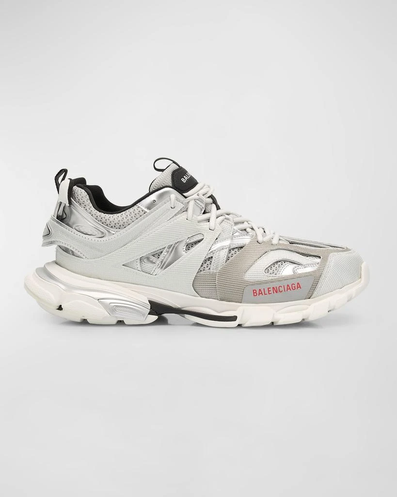 Balenciaga Men's Track Metallic Mesh Sneakers 1