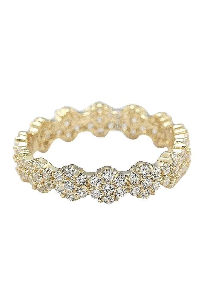Suzy Levian CZ Flower Pave Eternity Band 3