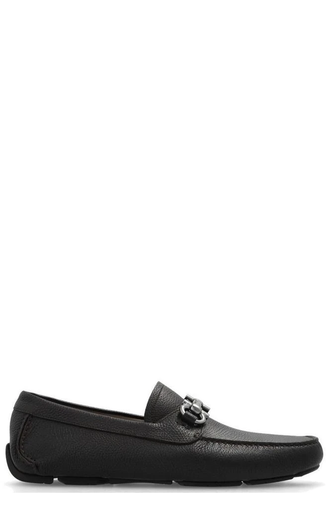 Salvatore Ferragamo Ferragamo Gancini Ornament Square-Toe Loafers 1