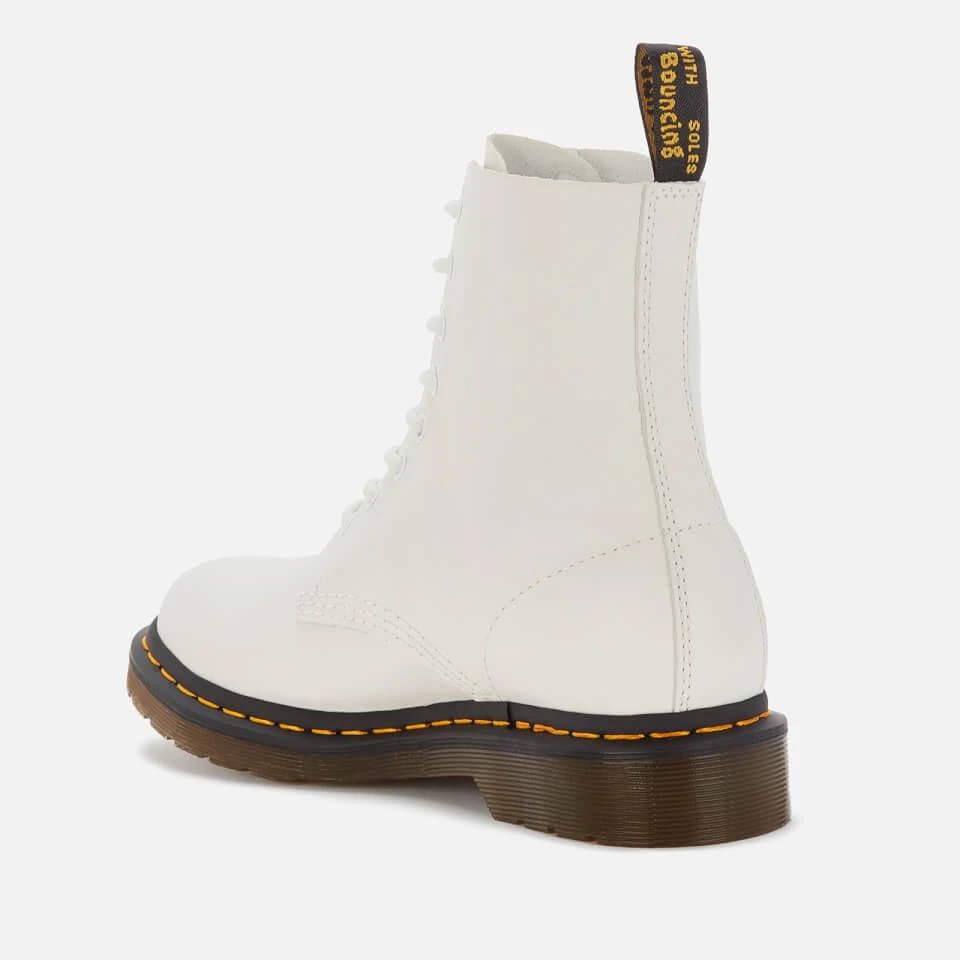Dr. Martens DR. MARTENS WOMEN'S 1460 PASCAL VIRGINIA LEATHER 8-EYE BOOTS - OPTICAL WHITE 3