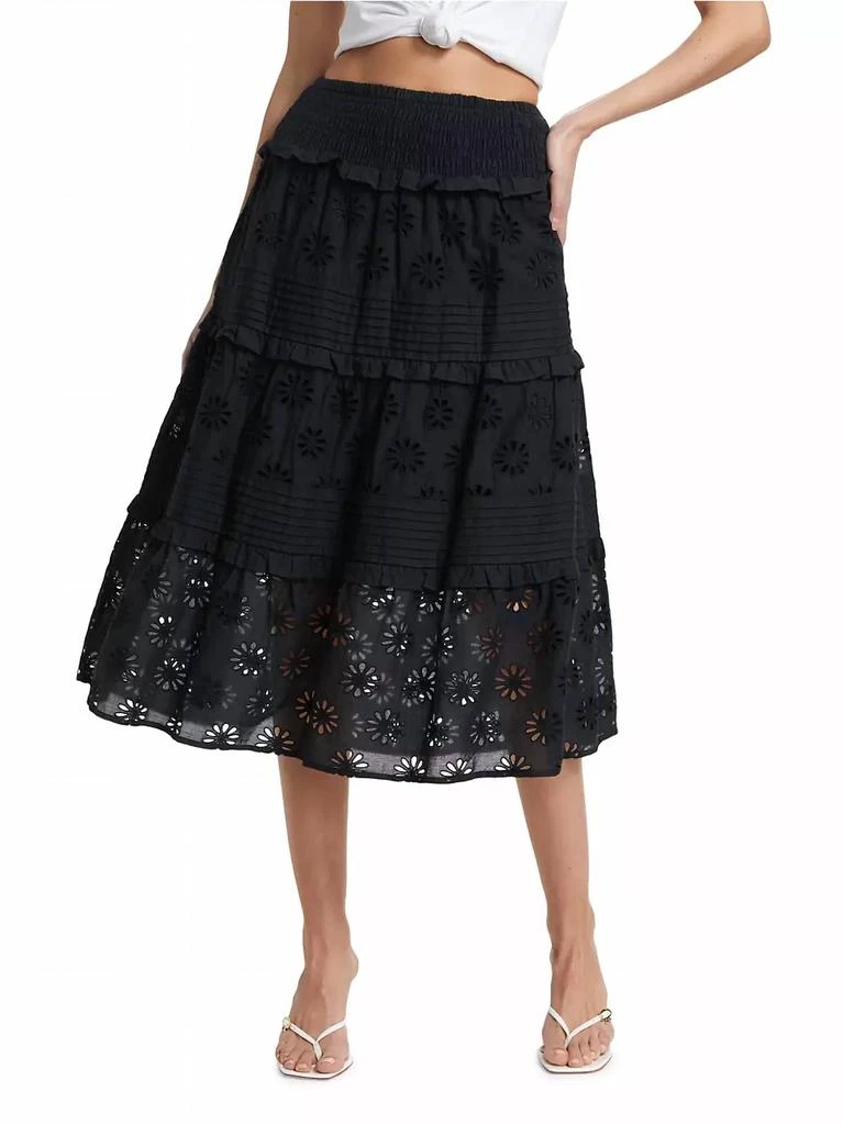 Rails Rails - Gail Floral Embroidered Midi Skirt 1