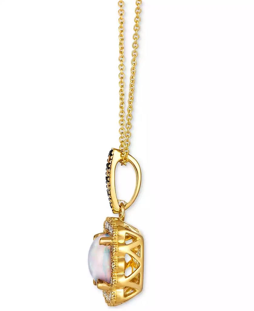 Le Vian Neopolitan Opal (1-1/4 ct. t.w.) 
Diamond (3/8 ct. t.w.) Halo Pendant Necklace in 14k Gold, 18" + 2" extender 2