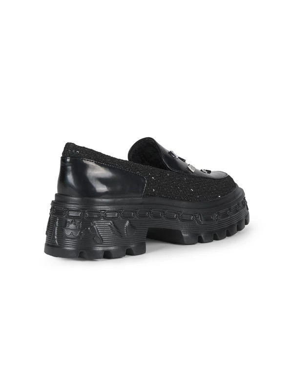 Karl Lagerfeld Paris Lylah 40MM Studded Platform Loafers 3