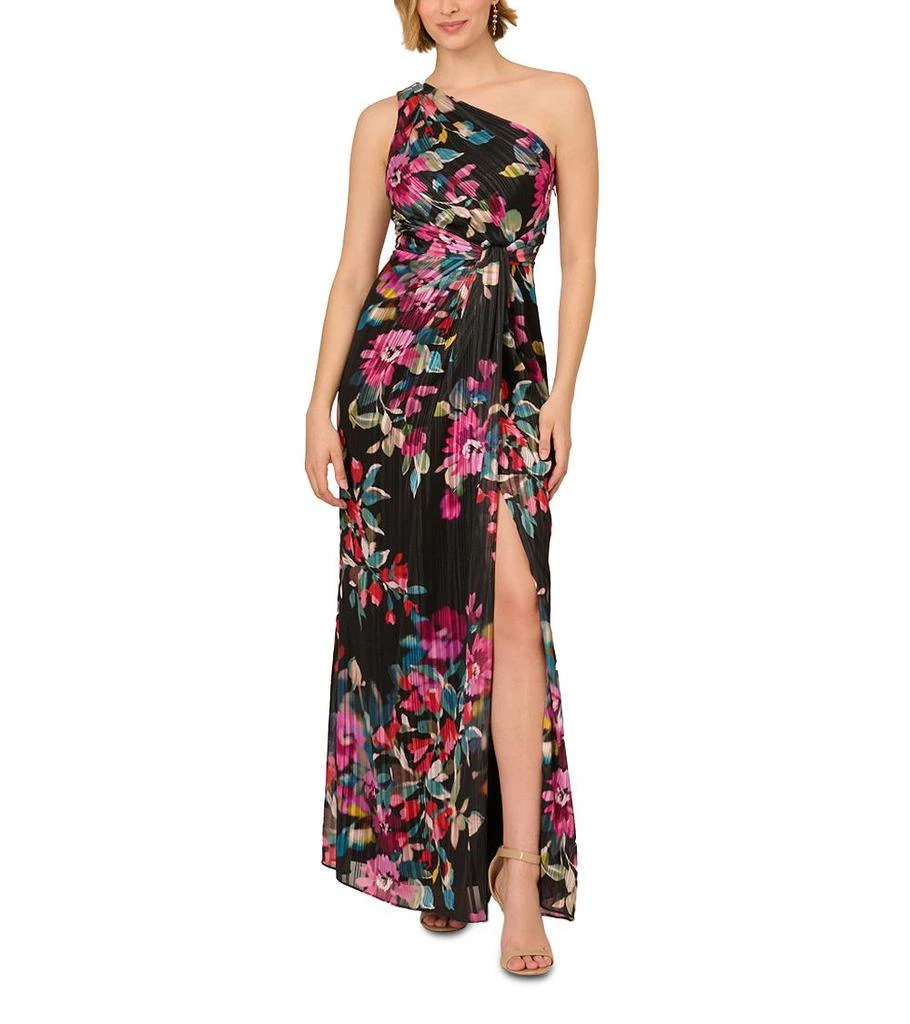 Adrianna Papell One Shoulder Gown 1