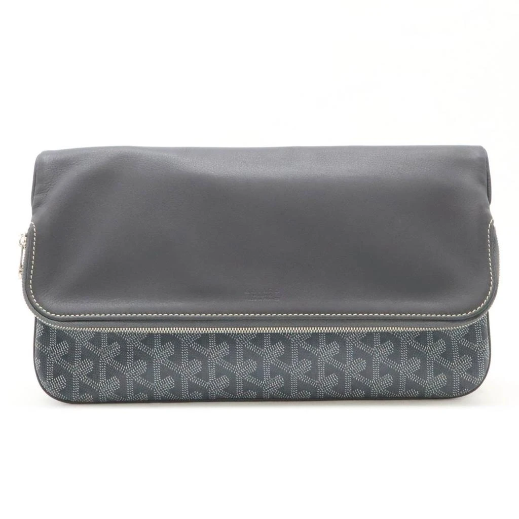 Goyard Coated Canvas Leather Clutch Bag (Pre-Owned) 1