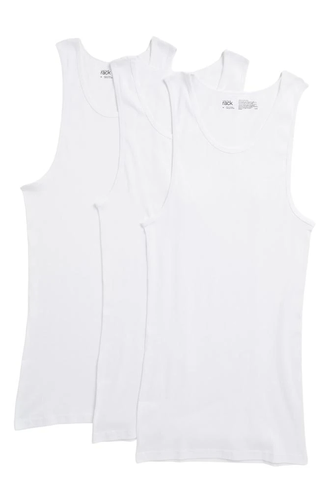Nordstrom Cotton 3-Pack Ribbed Tank Tops