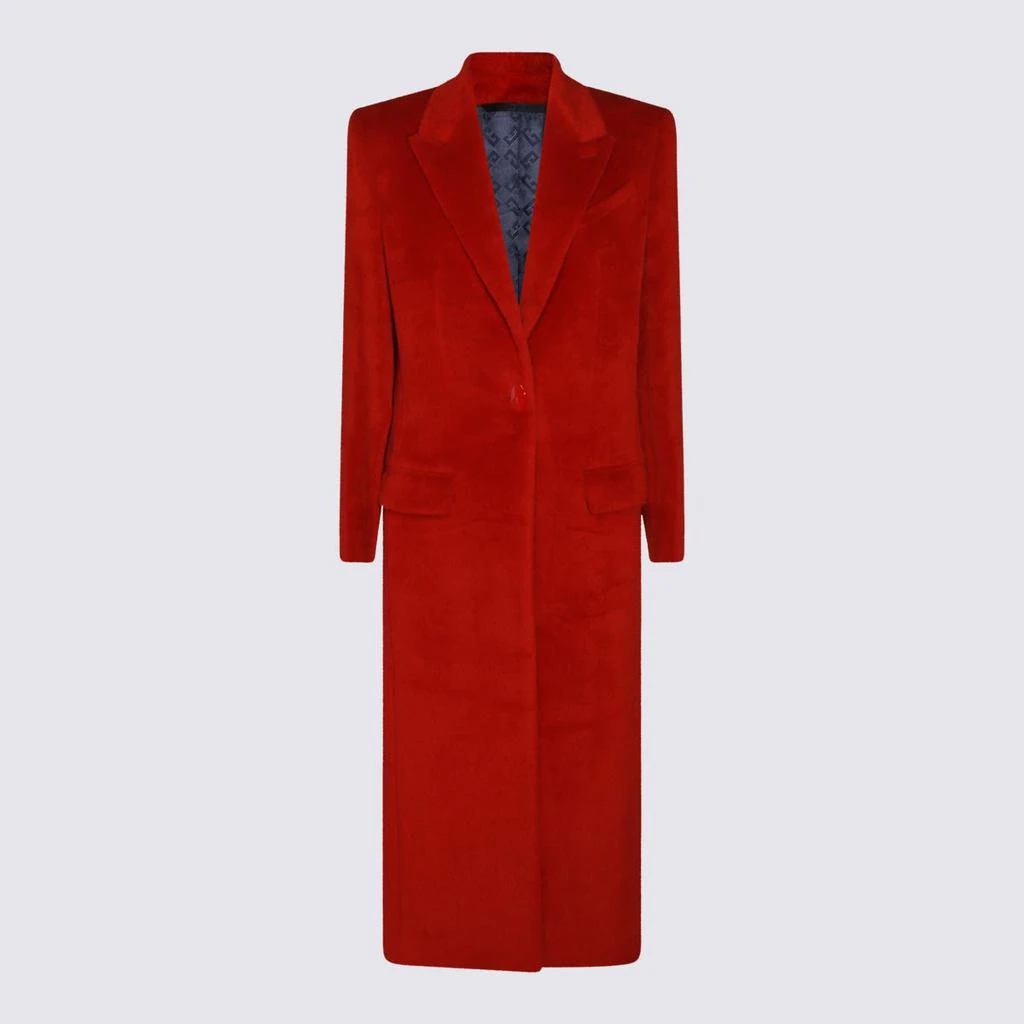 Givenchy Givenchy Red Wool Coat 1